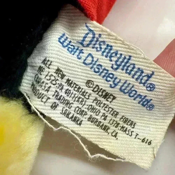 Vintage Disney Mickey Mouse Plush Medium Disneyland WDW - Picture 6 of 7